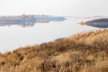 sonbahar doğada gölde