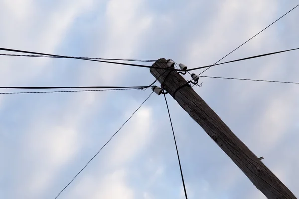 Strommast in der Morgendämmerung — Stockfoto