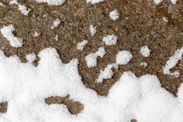 Snow on the ground as a background — Stock Photo, Image