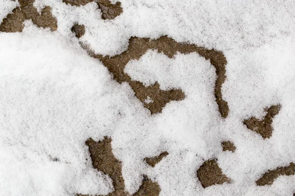 Schnee auf dem Boden als Hintergrund — Stockfoto