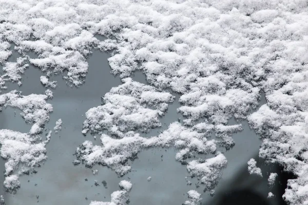 Cam araçlarda kışın kar — Stok fotoğraf