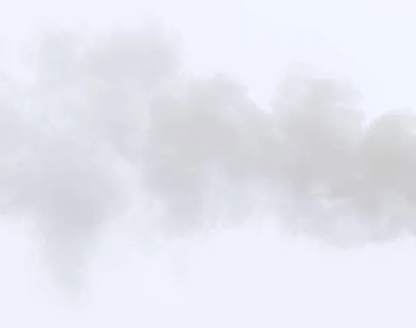 Fumo da una pipa su un cielo nuvoloso — Foto Stock