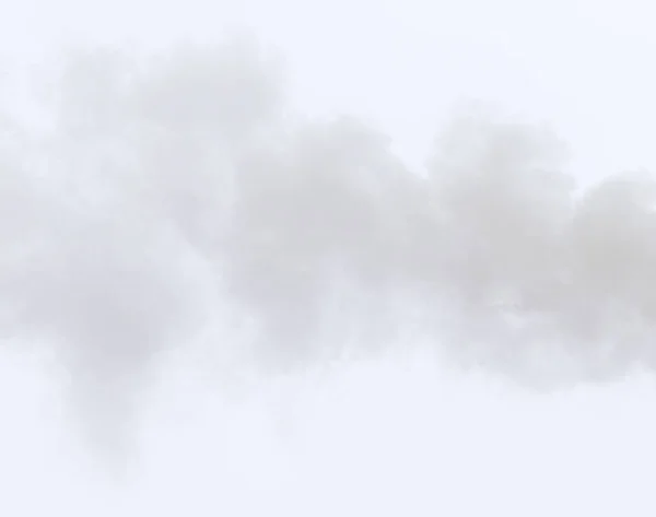 Smoke from a pipe on a cloudy sky — Stock Photo, Image