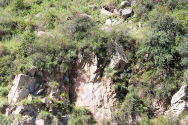 Dağlarda kayalık yamaçlar