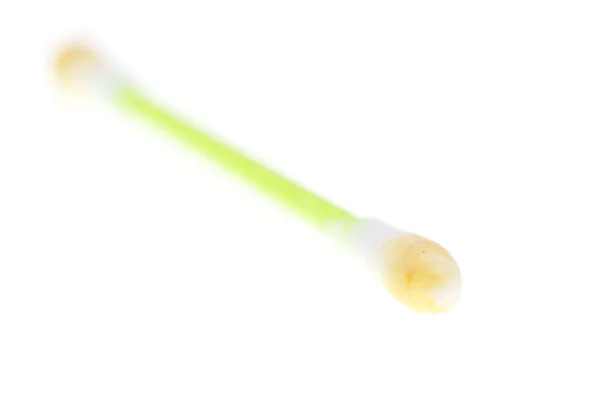 Dirty ear sticks on a white background — Stock Photo, Image