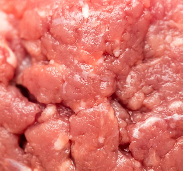 Gehakt vlees als achtergrond. macro — Stockfoto