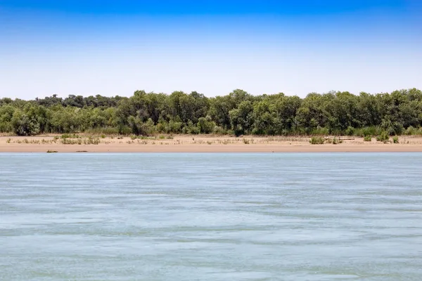 Wunderschöne Natur am Fluss syr darya. Kasachstan — Stockfoto