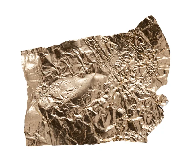 Folha de ouro sobre um fundo branco — Fotografia de Stock