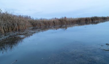 Gölde güzel bir gün batımı