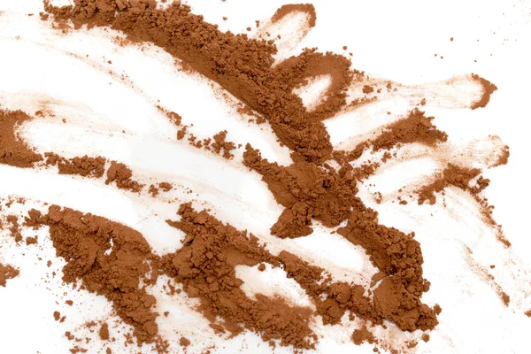 Cocoa on white background — Stock Photo, Image