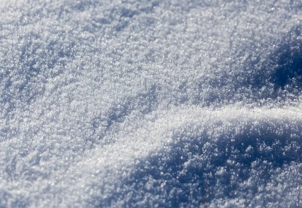 Snow in nature as a background — Stock Photo, Image