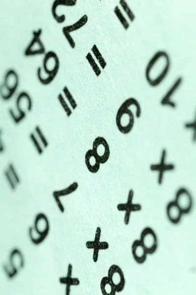 Multiplication table as a background. macro — Stock Photo, Image