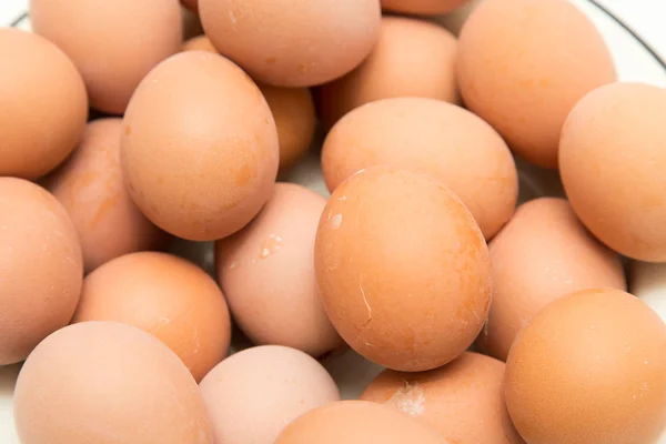 Eier als Hintergrund — Stockfoto