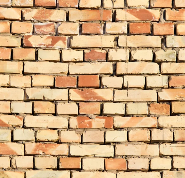 Parede de tijolo como fundo — Fotografia de Stock