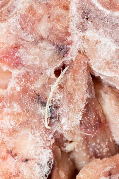 Pollo congelado como fondo —  Fotos de Stock