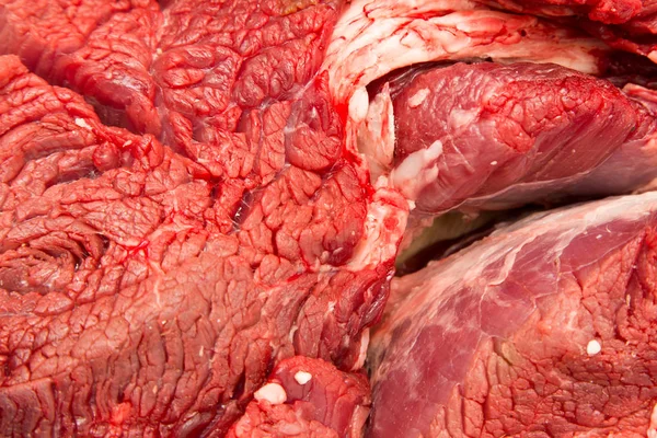 La carne fresca como fondo —  Fotos de Stock