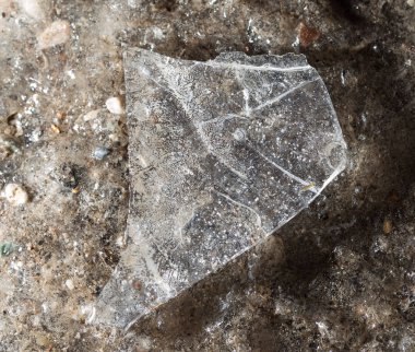 arka plan olarak yere buz