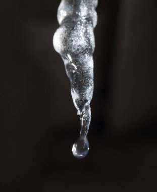 Icicle'ı siyah zemin