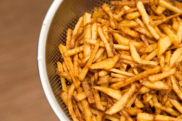 Frites de pommes de terre à l'huile — Photo