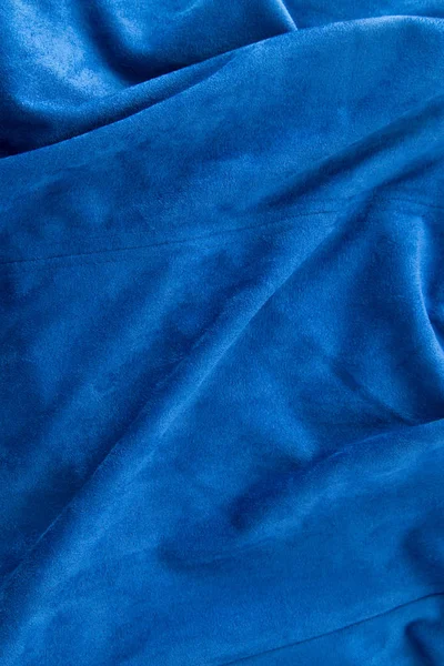 Blue fabric as a background — Stock Photo, Image