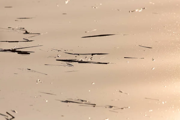 Distesa d'acqua sullo sfondo del tramonto — Foto Stock