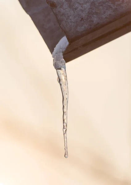 Istappar på morgonen natur — Stockfoto