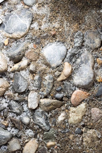 Ice on the stone ground as a background — Stock Photo, Image