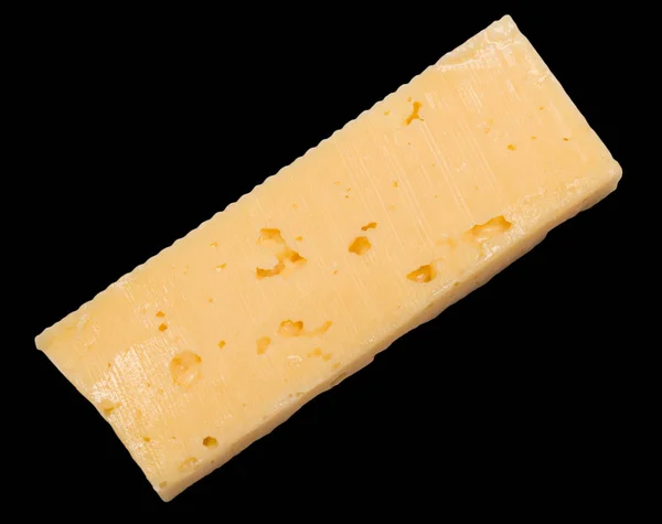 Formaggio su sfondo nero — Foto Stock