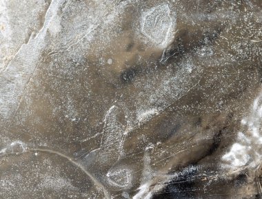 arka plan olarak yere buz