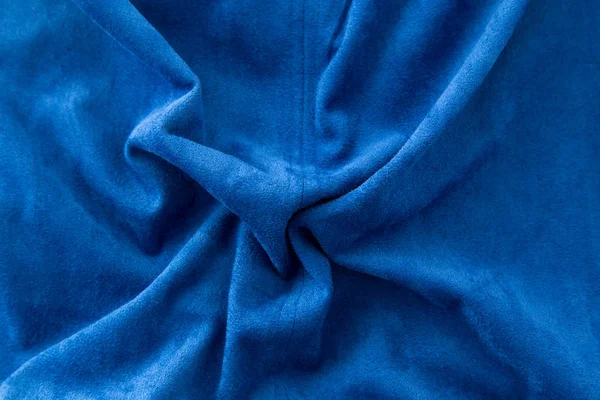 Tissu bleu comme fond — Photo