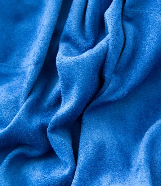 蓝色的布作为背景 — 图库照片