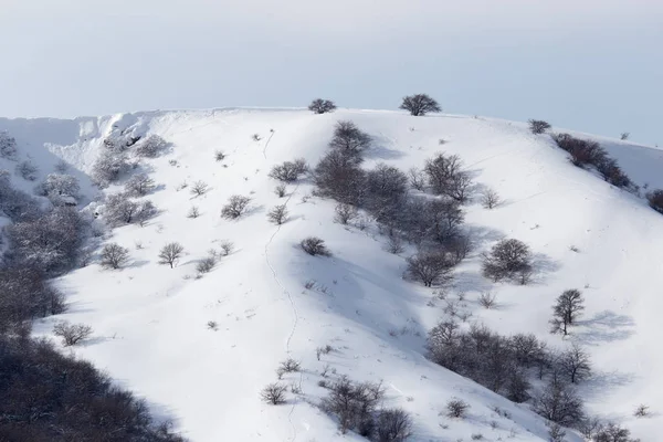 Snowy mountains in nature — Stock Photo, Image