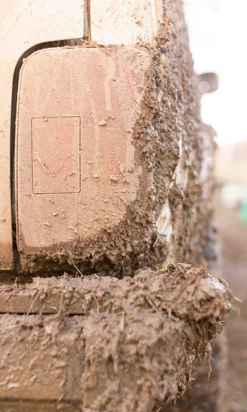 Dirt on the cars SUV — Stock Photo, Image