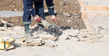 Kaldırım döşeme alt kesim