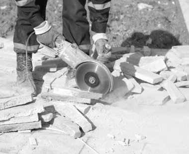 Kaldırım döşeme alt kesim