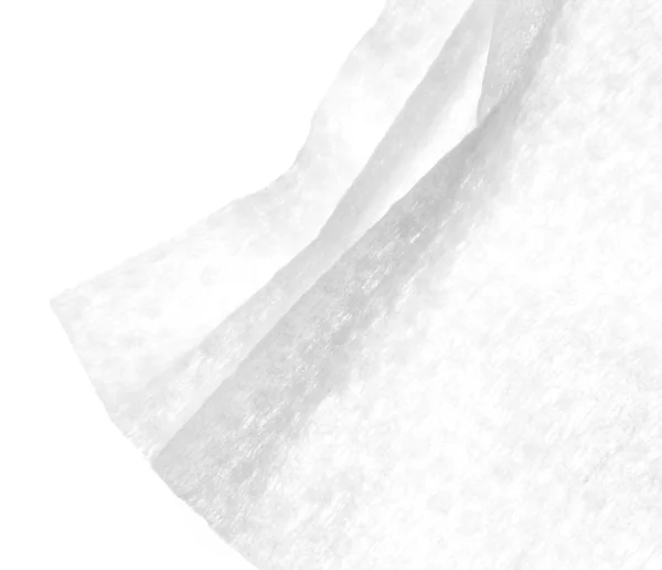 Tovagliolo bianco su sfondo bianco — Foto Stock