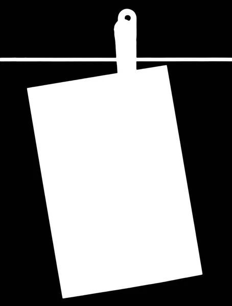 Silhouettenfoto auf einem Seil auf schwarzem Hintergrund — Stockfoto