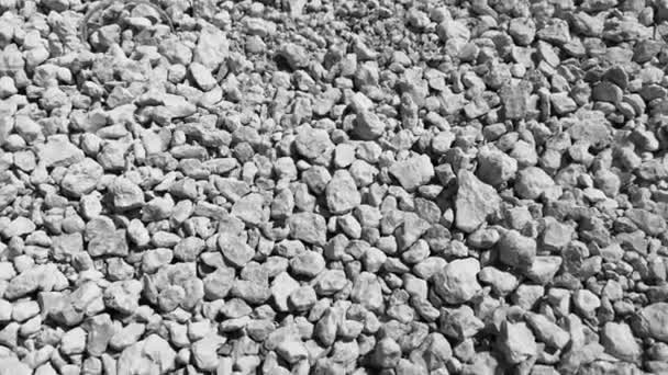 Een close-up van een rots — Stockvideo