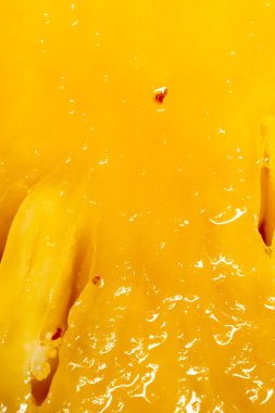 Arka plan olarak sulu ananas. Makro. Soyut bir dokunun fotoğrafı