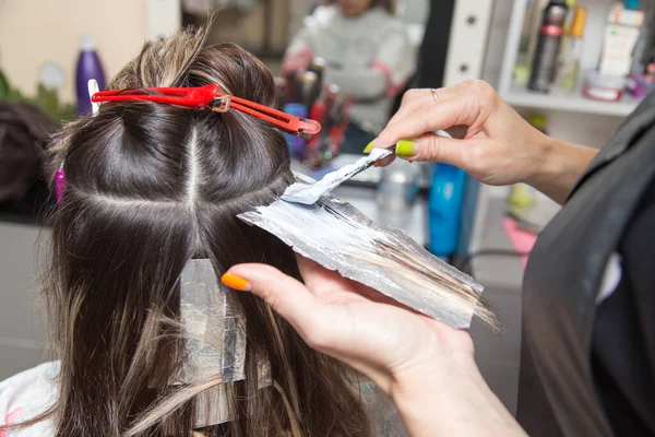 Weave Hair Beauty Salon Photos Studio — Stock Photo, Image