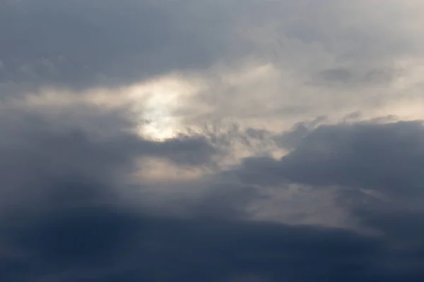 Сонце Хмарами Парку Природі — стокове фото