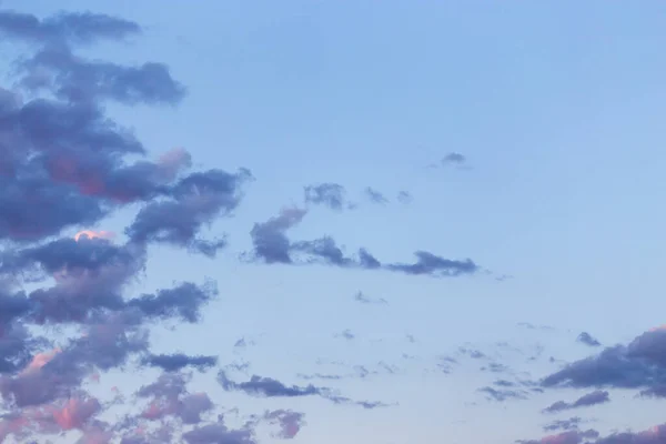 Gyönyörű Felhők Égen Naplementekor Háttér — Stock Fotó
