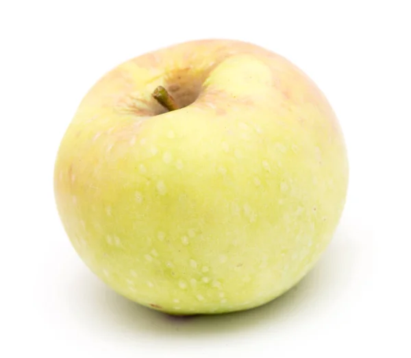 Gelber Apfel Auf Weißem Hintergrund Fotos Atelier — Stockfoto