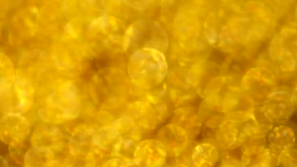背景用の抽象的な黄金の泡の映像 — ストック動画