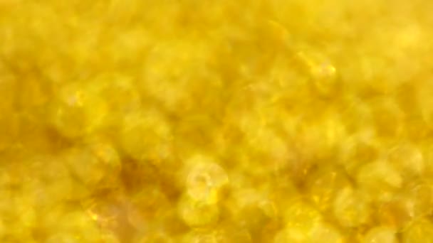 Abstract Gouden Bubbels Beeldmateriaal Voor Achtergrond — Stockvideo