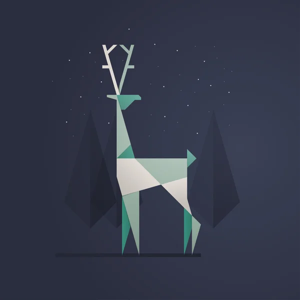 Noel Reindeer illüstrasyon