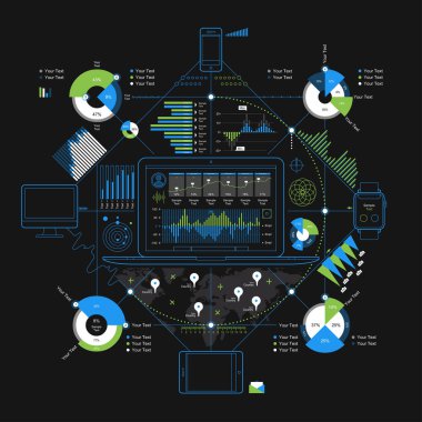 Infographic öğeleri kümesi