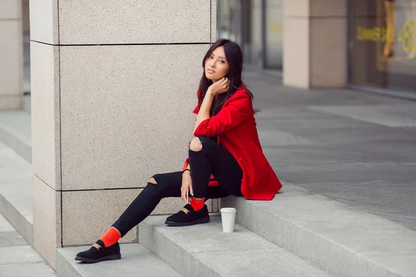 Asiatico donna giovane lavoratore — Foto Stock