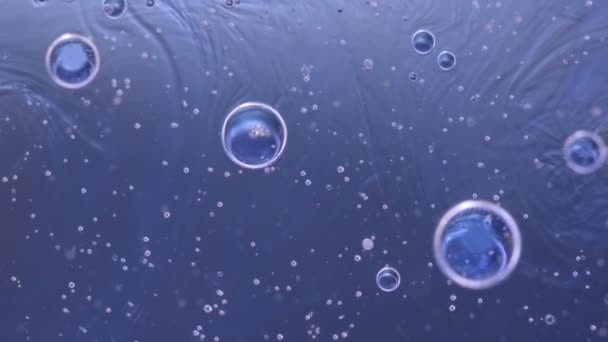 Batte olio sull'acqua, video di estrazione. Macro — Video Stock