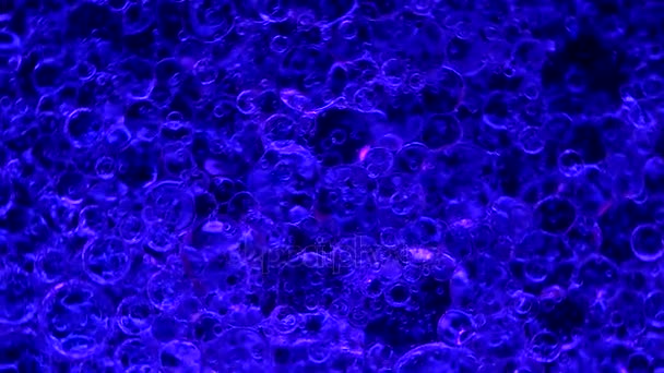 Résumé vidéo de fond de bulles d'eau tourbillon rapide 